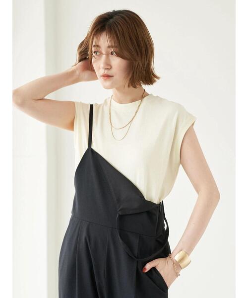 earth music&ecology(アースミュージックアンドエコロジー)の「ピグメントダイノースリーブプルオーバー(Tシャツ/カットソー・レディース・ライトグレー/オリーブ/アイボリー/テラコッタ・FREE)」の20枚目の写真