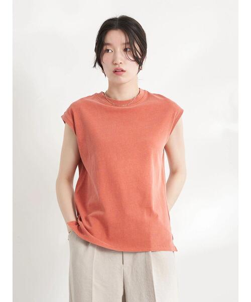 earth music&ecology(アースミュージックアンドエコロジー)の「ピグメントダイノースリーブプルオーバー(Tシャツ/カットソー・レディース・ライトグレー/オリーブ/アイボリー/テラコッタ・FREE)」の22枚目の写真