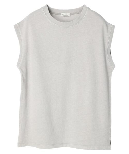 earth music&ecology(アースミュージックアンドエコロジー)の「ピグメントダイノースリーブプルオーバー(Tシャツ/カットソー・レディース・ライトグレー/オリーブ/アイボリー/テラコッタ・FREE)」の7枚目の写真