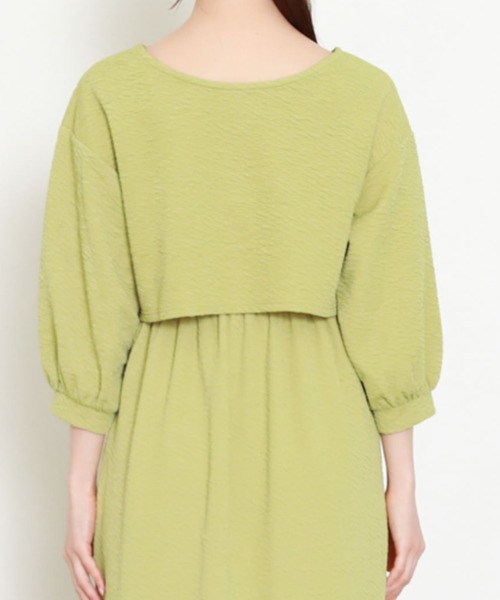 archives（アルシーヴ）の「フクレジャガード２ｗａｙカーディガン（カーディガン/ボレロ・レディース・ブラック/オレンジ/アイボリー/イエロー・MEDIUM）」の21枚目の写真