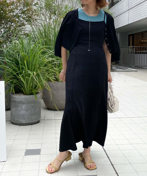 archives（アルシーヴ）の「フクレジャガード２ｗａｙカーディガン（カーディガン/ボレロ・レディース・ブラック/オレンジ/アイボリー/イエロー・MEDIUM）」の19枚目の写真