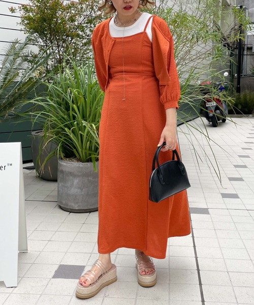 archives（アルシーヴ）の「フクレジャガード２ｗａｙカーディガン（カーディガン/ボレロ・レディース・ブラック/オレンジ/アイボリー/イエロー・MEDIUM）」の16枚目の写真