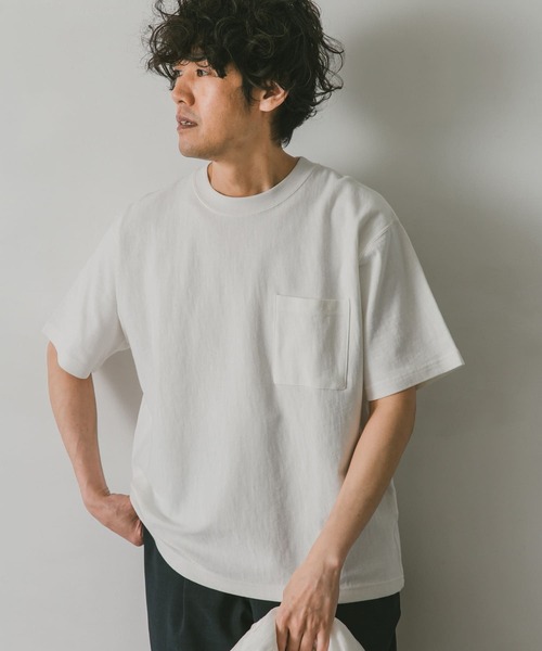URBAN RESEARCH DOORS(アーバンリサーチドアーズ)の「ヘビーオンス ショートスリーブTシャツ(Tシャツ/カットソー・メンズ・グリーン/スミクロ/レッド/ブルー/ホワイト/グレー・X-LARGE/MEDIUM/LARGE)」の2枚目の写真
