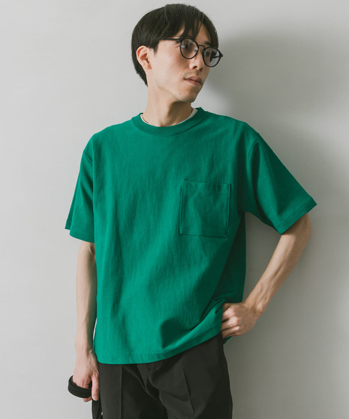 URBAN RESEARCH DOORS(アーバンリサーチドアーズ)の「ヘビーオンス ショートスリーブTシャツ(Tシャツ/カットソー・メンズ・グリーン/スミクロ/レッド/ブルー/ホワイト/グレー・X-LARGE/MEDIUM/LARGE)」の8枚目の写真