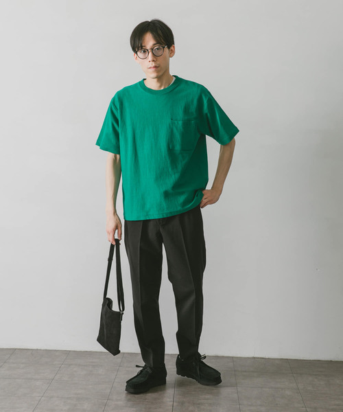 URBAN RESEARCH DOORS(アーバンリサーチドアーズ)の「ヘビーオンス ショートスリーブTシャツ(Tシャツ/カットソー・メンズ・グリーン/スミクロ/レッド/ブルー/ホワイト/グレー・X-LARGE/MEDIUM/LARGE)」の13枚目の写真