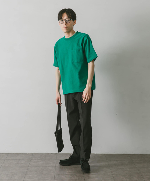 URBAN RESEARCH DOORS(アーバンリサーチドアーズ)の「ヘビーオンス ショートスリーブTシャツ(Tシャツ/カットソー・メンズ・グリーン/スミクロ/レッド/ブルー/ホワイト/グレー・X-LARGE/MEDIUM/LARGE)」の14枚目の写真