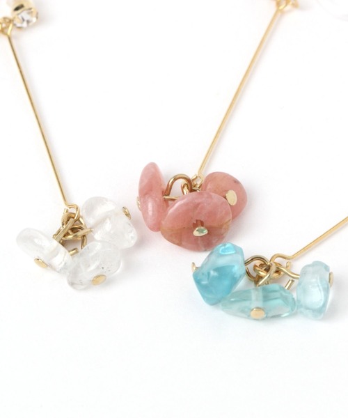 GLOBAL WORK（グローバルワーク）の「サザレノンホール/282156（ピアス（両耳用）・レディース・ピンク/ホワイト/ライトブルー・FREE）」の5枚目の写真