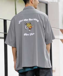 オーバーサイズ バック刺繍 スーベニアシャツ TIGER