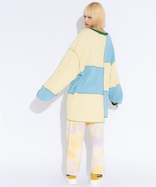 Candy Stripper（キャンディストリッパー）の「CND BUNNY JOIN UP トップス（スウェット・レディース・ブラック/イエロー/カーキ・2）」の7枚目の写真