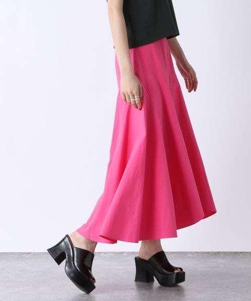 JEANASIS（ジーナシス）の「キリカエフレアマキシスカート/296832（スカート・レディース・ブラック/ライトグリーン/ピンク/オレンジ・SMALL/MEDIUM）」の18枚目の写真