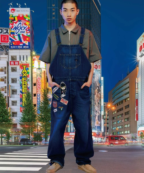 ANNA SUI（アナスイ）の「ANNA SUI ATMOS  オーバーオール 【SP】（サロペット/オーバーオール・メンズ・ホワイト/ライトブルー/インディゴブルー・M/L）」の3枚目の写真