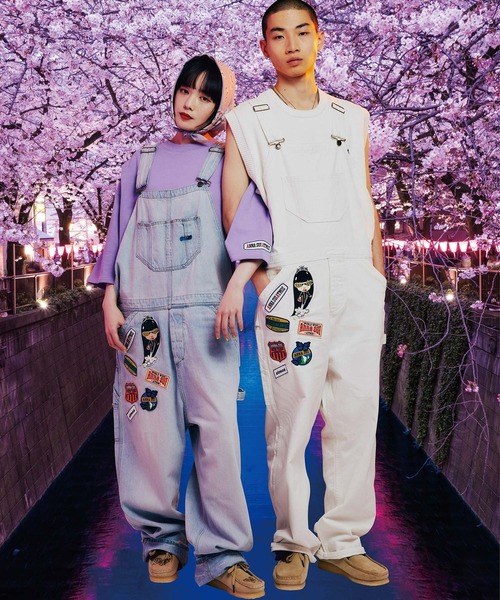 ANNA SUI（アナスイ）の「ANNA SUI ATMOS  オーバーオール 【SP】（サロペット/オーバーオール・メンズ・ホワイト/ライトブルー/インディゴブルー・M/L）」の2枚目の写真