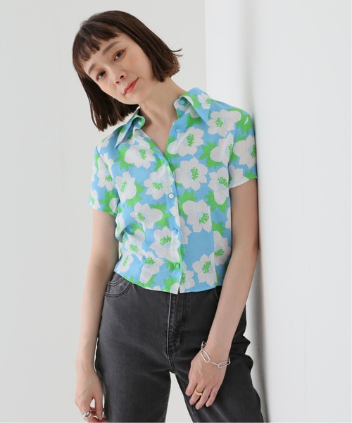 ROLLA'S（ローラス）の「【ROLLA'S/ローラス 】floral matilda top（シャツ/ブラウス・レディース・ライトブルー/ホワイト・FREE）」の2枚目の写真