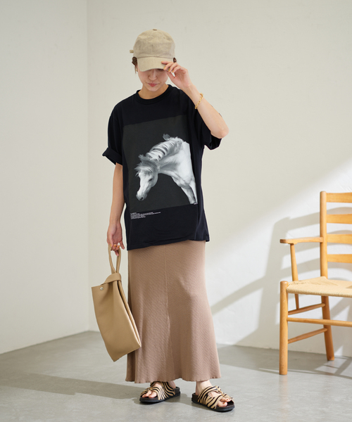 新品タグつき★ジェーンスミス　フォト転写ロンT セール】【JANE SMITH/ジェーンスミス】HORSE NO1 SS Tシャツ（Tシャツ