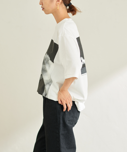 FRAMeWORK(フレームワーク)の「【JANE SMITH/ジェーンスミス】HORSE NO1 SS Tシャツ(Tシャツ/カットソー・レディース・ホワイト/ブラック・FREE)」の3枚目の写真