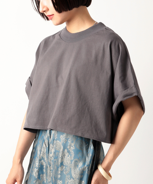 JOINT WORKS（ジョイントワークス）の「【ALORE/アローレ】クロップドTシャツ（Tシャツ/カットソー・レディース・ホワイト/ブラック系その他・FREE）」の3枚目の写真