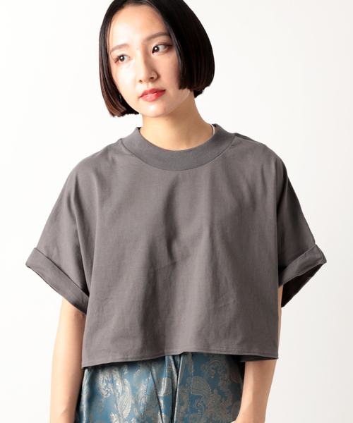 JOINT WORKS（ジョイントワークス）の「【ALORE/アローレ】クロップドTシャツ（Tシャツ/カットソー・レディース・ホワイト/ブラック系その他・FREE）」の4枚目の写真