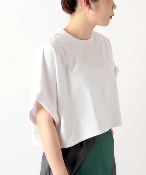JOINT WORKS（ジョイントワークス）の「【ALORE/アローレ】クロップドTシャツ（Tシャツ/カットソー・レディース・ホワイト/ブラック系その他・FREE）」の8枚目の写真