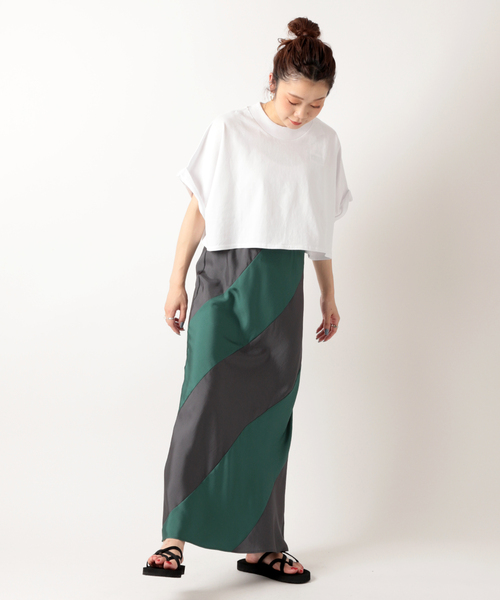 JOINT WORKS（ジョイントワークス）の「【ALORE/アローレ】クロップドTシャツ（Tシャツ/カットソー・レディース・ホワイト/ブラック系その他・FREE）」の10枚目の写真