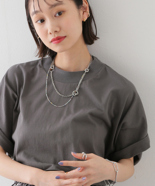 JOINT WORKS（ジョイントワークス）の「【ALORE/アローレ】クロップドTシャツ（Tシャツ/カットソー・レディース・ホワイト/ブラック系その他・FREE）」の12枚目の写真