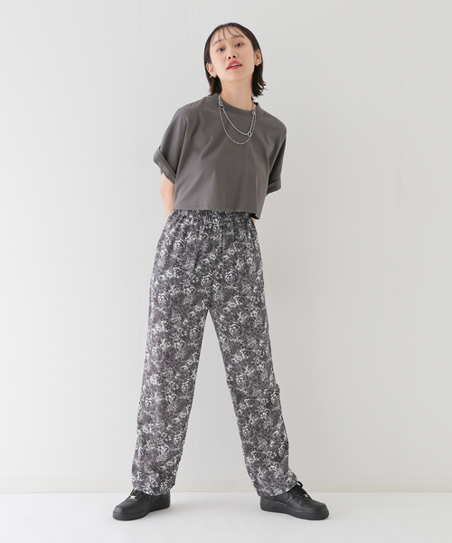 JOINT WORKS（ジョイントワークス）の「【ALORE/アローレ】クロップドTシャツ（Tシャツ/カットソー・レディース・ホワイト/ブラック系その他・FREE）」の14枚目の写真