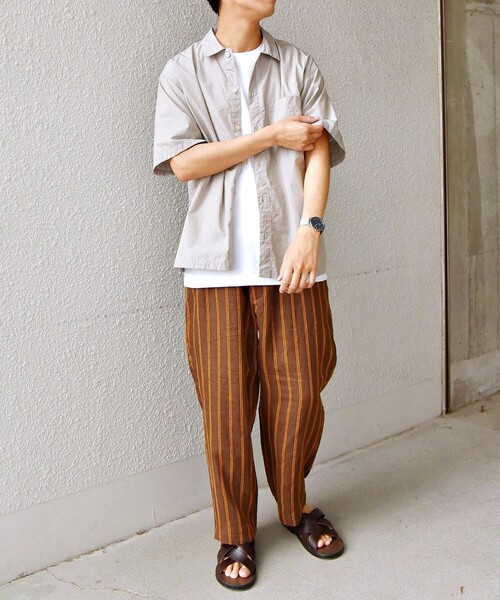 SHIPS any(シップス エニィ)の「SHIPS any: リネン ブークレ テーパード イージーパンツ(その他パンツ・メンズ・ブラウン/ネイビー・SMALL/MEDIUM/LARGE/X-LARGE)」の14枚目の写真