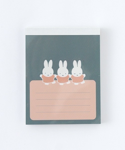 Miffy( ミッフィー)の「Miffy/バイカラーポップアップメモパッド(手帳/メモ帳・レディース・ピンク/ネイビー/グリーン/オレンジ・FREE)」の2枚目の写真