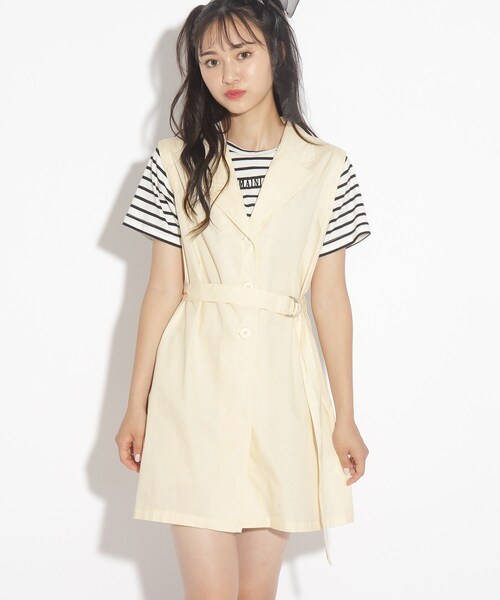 セール ジレドッキングワンピース ワンピース Pink Latte ピンクラテ のファッション通販 Zozotown