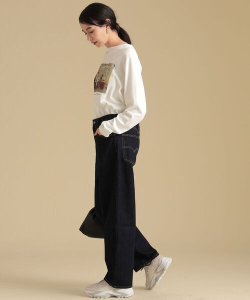 Ray BEAMS（レイビームス）の「LEVI'S(R) / BAGGY DAD デニムパンツ（デニムパンツ・レディース・ネイビー・25inch/26inch/27inch）」の3枚目の写真