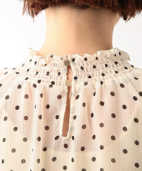 THE SHOP TK （ザ ショップ ティーケー ）の「◆【程よい透け感】ドットシャーリングブラウス（シャツ/ブラウス・レディース・ベージュ系/ホワイト系その他/ブラック系・11/12）」の20枚目の写真