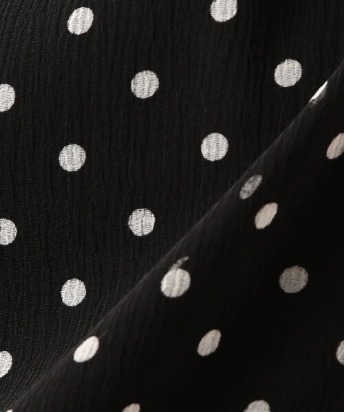 THE SHOP TK （ザ ショップ ティーケー ）の「◆【程よい透け感】ドットシャーリングブラウス（シャツ/ブラウス・レディース・ベージュ系/ホワイト系その他/ブラック系・11/12）」の7枚目の写真