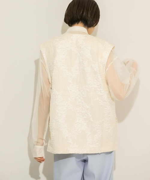 KBF（ケイビーエフ）の「2WAYボウタイチュールブラウス（シャツ/ブラウス・レディース・アイボリー/ラベンダー/グリーン系その他・ONE）」の22枚目の写真