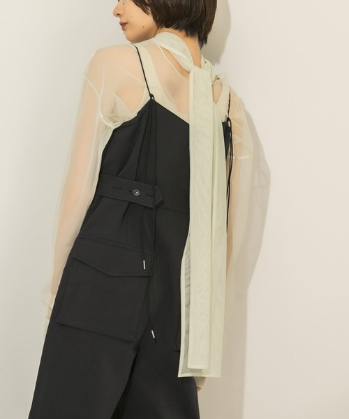 KBF（ケイビーエフ）の「2WAYボウタイチュールブラウス（シャツ/ブラウス・レディース・アイボリー/ラベンダー/グリーン系その他・ONE）」の15枚目の写真