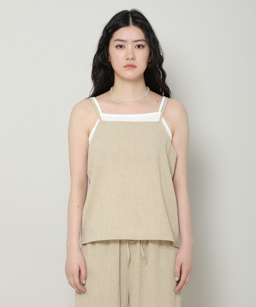 ALAND（エーランド）の「3.3 Field Trip／スクエアネックキャミ 2353224（キャミソール・レディース・ブラック/ベージュ・FREE）」の17枚目の写真