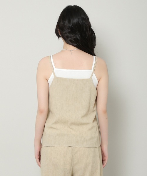 ALAND（エーランド）の「3.3 Field Trip／スクエアネックキャミ 2353224（キャミソール・レディース・ブラック/ベージュ・FREE）」の14枚目の写真