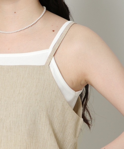 ALAND（エーランド）の「3.3 Field Trip／スクエアネックキャミ 2353224（キャミソール・レディース・ブラック/ベージュ・FREE）」の10枚目の写真