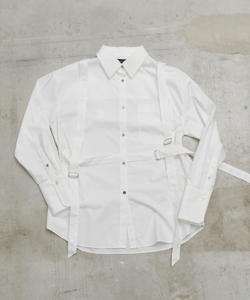 MAISON SPECIAL(メゾンスペシャル)の「ボンテージシャツ【MAISON SPECIAL/メゾンスペシャル】(シャツ/ブラウス・レディース・ホワイト/ブラック/サックスブルー・FREE)」の20枚目の写真