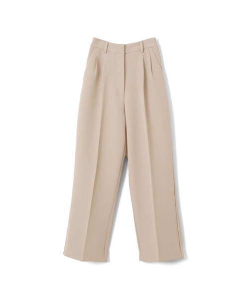 flower（フラワー）の「タックテーパードパンツ（その他パンツ・レディース・ベージュ/パープル・FREE）」の7枚目の写真