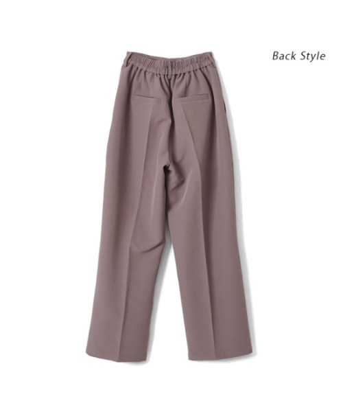 flower（フラワー）の「タックテーパードパンツ（その他パンツ・レディース・ベージュ/パープル・FREE）」の9枚目の写真