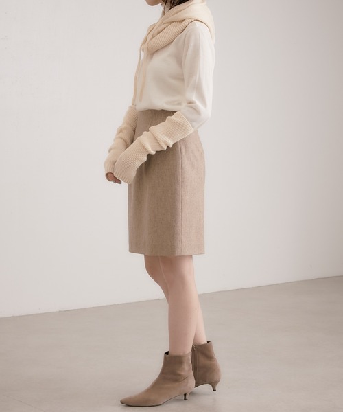 PAPILLONNER(パピヨネ)の「今季必須アイテム/バラクラバ/PAPILLONNER/パピヨネ(ネックウォーマー/スヌード・レディース・グレー/アイボリー・FREE)」の10枚目の写真