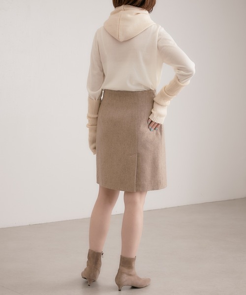 PAPILLONNER(パピヨネ)の「今季必須アイテム/バラクラバ/PAPILLONNER/パピヨネ(ネックウォーマー/スヌード・レディース・グレー/アイボリー・FREE)」の11枚目の写真