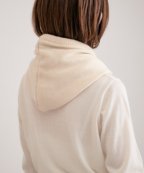 PAPILLONNER(パピヨネ)の「今季必須アイテム/バラクラバ/PAPILLONNER/パピヨネ(ネックウォーマー/スヌード・レディース・グレー/アイボリー・FREE)」の12枚目の写真