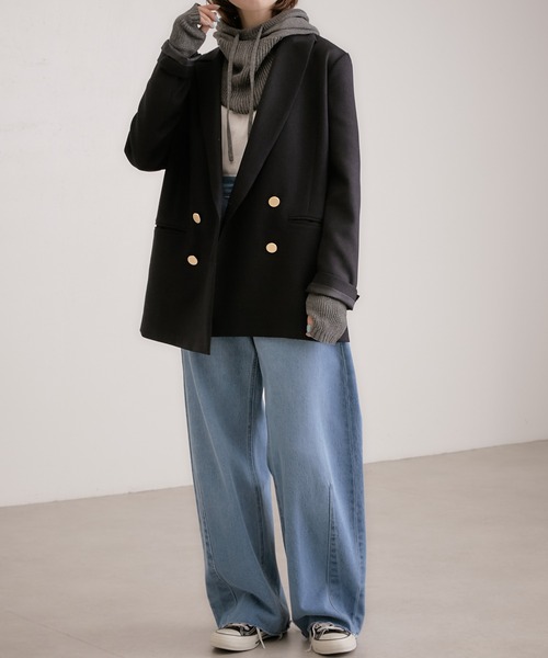 PAPILLONNER(パピヨネ)の「今季必須アイテム/バラクラバ/PAPILLONNER/パピヨネ(ネックウォーマー/スヌード・レディース・グレー/アイボリー・FREE)」の17枚目の写真