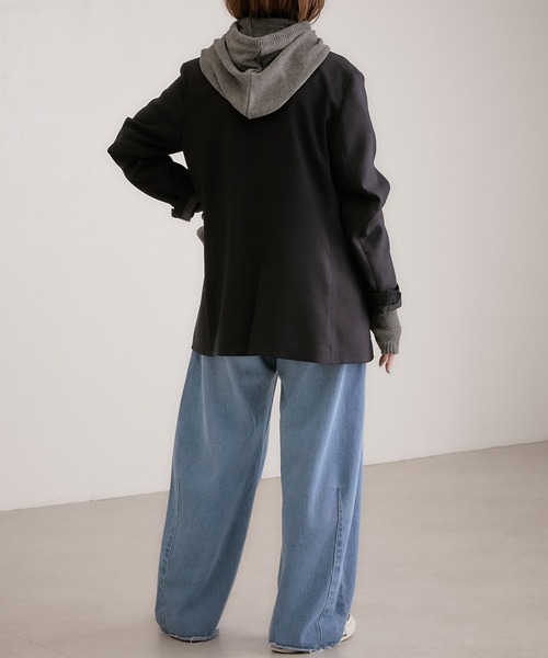 PAPILLONNER(パピヨネ)の「今季必須アイテム/バラクラバ/PAPILLONNER/パピヨネ(ネックウォーマー/スヌード・レディース・グレー/アイボリー・FREE)」の21枚目の写真