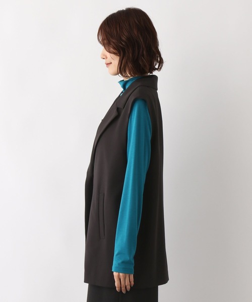 GLOBAL WORK（グローバルワーク）の「テーラーカラーミドルジレ/347288（ベスト・レディース・ブラック/ブラウン系その他6・FREE）」の15枚目の写真