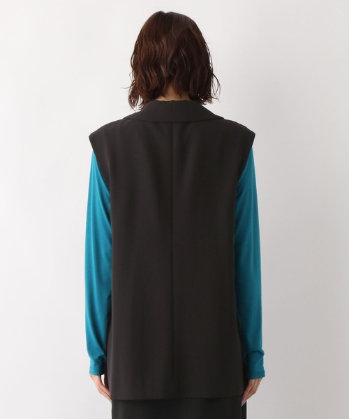 GLOBAL WORK（グローバルワーク）の「テーラーカラーミドルジレ/347288（ベスト・レディース・ブラック/ブラウン系その他6・FREE）」の16枚目の写真