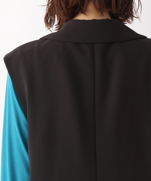 GLOBAL WORK（グローバルワーク）の「テーラーカラーミドルジレ/347288（ベスト・レディース・ブラック/ブラウン系その他6・FREE）」の19枚目の写真
