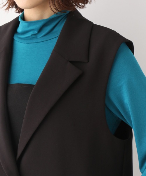 GLOBAL WORK（グローバルワーク）の「テーラーカラーミドルジレ/347288（ベスト・レディース・ブラック/ブラウン系その他6・FREE）」の18枚目の写真