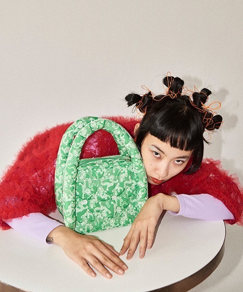 HEY!MrsROSE(ヘイミセスローズ)の「HEY! Mrs ROSE(ヘイ!ミセスローズ)PukuPuku BAG(ハンドバッグ・レディース・グリーン/ピンク/ブラック・FREE)」の22枚目の写真