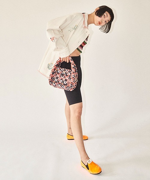 HEY!MrsROSE(ヘイミセスローズ)の「HEY! Mrs ROSE(ヘイ!ミセスローズ)PukuPuku BAG(ハンドバッグ・レディース・グリーン/ピンク/ブラック・FREE)」の16枚目の写真